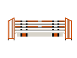 Jumping hurdles 3.50 m