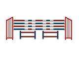 Jumping hurdles 3.50 m